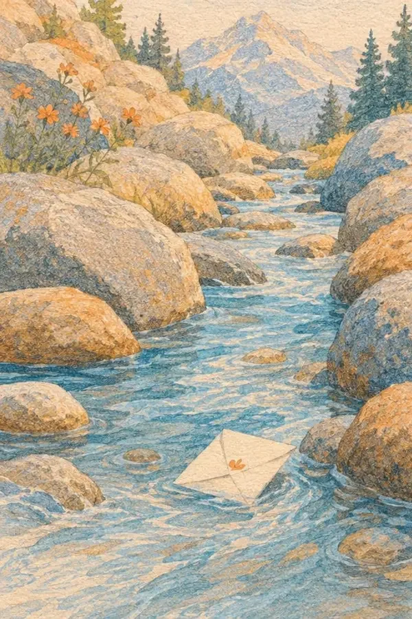 溪边旧事 封面插画